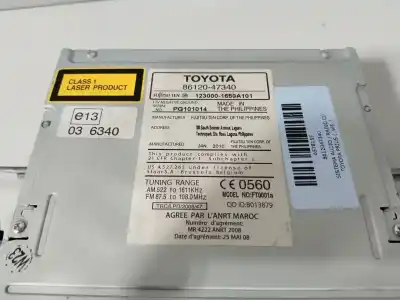 Автозапчасти б/у аудиосистема / радио cd за toyota prius (_w5_) 1.8 hybrid e-four (zvw55_, zvw51_) ссылки oem iam 8612047340  