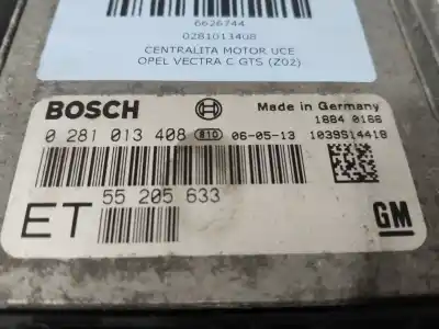 Автозапчасти б/у блок управления двигателем за opel vectra c gts (z02) 1.9 cdti (f68) ссылки oem iam 0281013408  