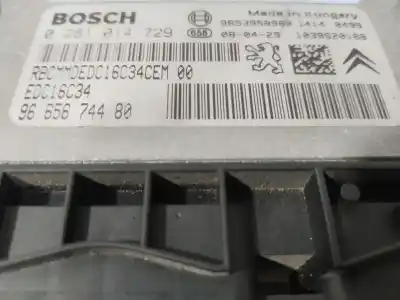 Автозапчасти б/у блок управления двигателем за citroen c4 picasso i monospace (ud_) 1.6 hdi ссылки oem iam 0281014729  