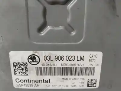 Pezzo di ricambio per auto di seconda mano centralina motore per skoda rapid (nh3, nk3, nk6) 1.6 tdi riferimenti oem iam 03l906023lm  