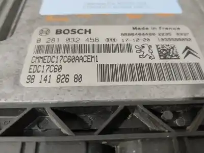 Tweedehands auto-onderdeel ecu motorcontroller voor citroen c-elysee (dd_) 1.6 hdi 92 oem iam-referenties 0281032456  