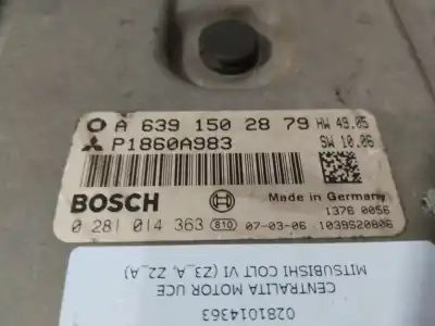 Автозапчасти б/у блок управления двигателем за mitsubishi colt vi (z3_a, z2_a) 1.5 di-d (z39a) ссылки oem iam 0281014363  