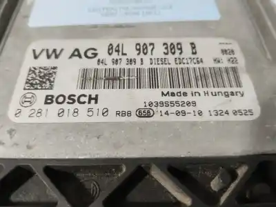 Second-hand car spare part ecu engine control for seat leon (5f1) 1.6 tdi oem iam references 0281018510  