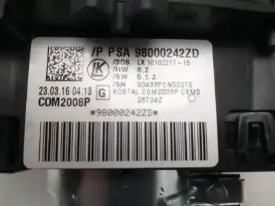 Автозапчастина б/у многофункційне управління для citroen c4 lim. live edition посилання на oem iam 98000242zd  
