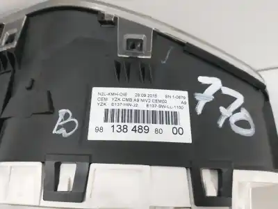 Peça sobressalente para automóvel em segunda mão quadrante por peugeot 208 active referências oem iam 981384898000  