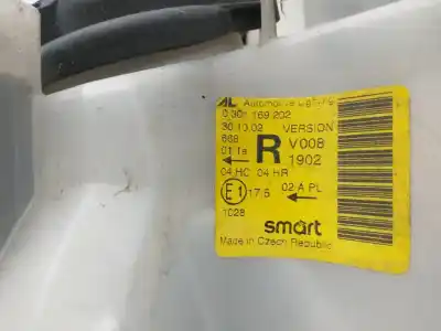 Piesă de schimb auto la mâna a doua far dreapta pentru smart cabrio * referințe oem iam 0301169202  