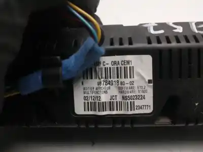 Piesă de schimb auto la mâna a doua ECRAN DISPLAY MULTIFUNCȚIONAL DISPLEI pentru CITROEN C3 PICASSO  Referințe OEM IAM 9678918  