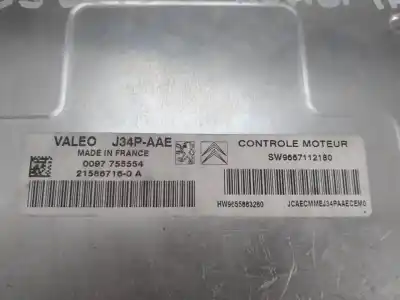 Second-hand car spare part ecu engine control for citroen c3 exclusive oem iam references j34paae  215867160a