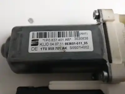 Second-hand car spare part driver left window regulator for seat leon (1p1) reference copa oem iam references 3c0959793b 98360251105 1p0837401ab