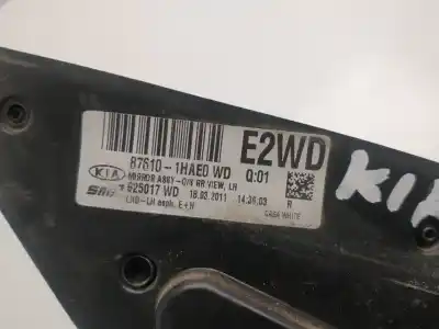 Peça sobressalente para automóvel em segunda mão espelho retrovisor esquerdo por kia cee´d ed referências oem iam 876101hae0  625017wd