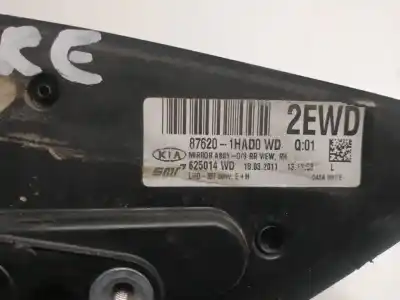 Peça sobressalente para automóvel em segunda mão espelho retrovisor direito por kia cee´d ed referências oem iam 876201had0  023109