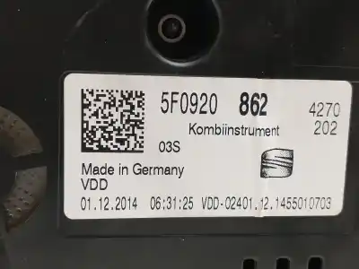 Peça sobressalente para automóvel em segunda mão quadrante por seat leon (5f1) style referências oem iam 5f0920862  5f0920