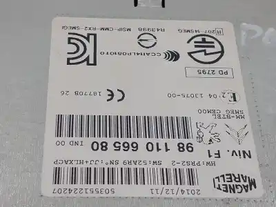Peça sobressalente para automóvel em segunda mão sistema de áudio / rádio cd por peugeot 208 access referências oem iam 9811066580  503551224207