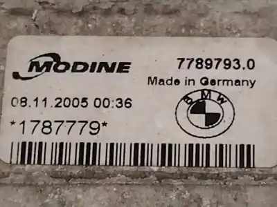 Peça sobressalente para automóvel em segunda mão intercooler por bmw serie x3 (e83) 2.0d [2.0 ltr. - 130 kw turbodiesel cat] referências oem iam 7789793  