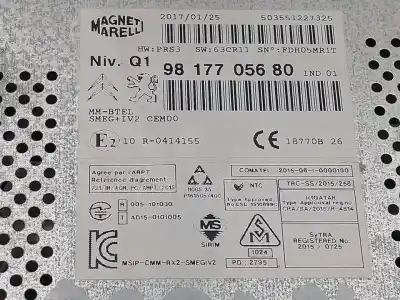 Peça sobressalente para automóvel em segunda mão sistema de áudio / rádio cd por citroen ds4 design referências oem iam 9817705680  503551227325