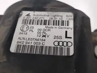 Second-hand car spare part left headlight for audi a4 berlina (b8) e oem iam references 8k0941003c  