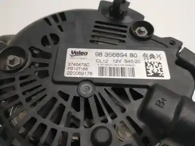 Peça sobressalente para automóvel em segunda mão alternador por citroen c3 exclusive referências oem iam 9835689480  fg12t163