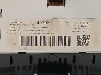 Second-hand car spare part dashboard for citroen ds4 design oem iam references a2c98972501  9814039880