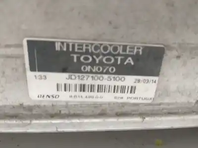 Peça sobressalente para automóvel em segunda mão intercooler por toyota yaris active referências oem iam jd1271005100  