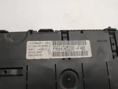 Pezzo di ricambio per auto di seconda mano Pannello Degli Strumenti per CITROEN C4 PICASSO VTN@V 109 CV / 80 KW Riferimenti OEM IAM P9664365280  281203249