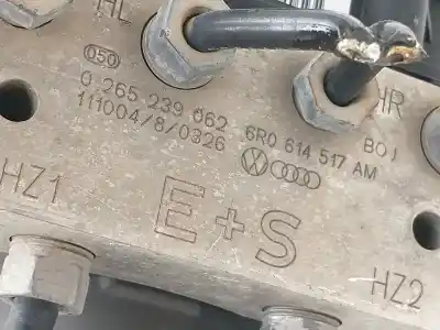Peça sobressalente para automóvel em segunda mão abs por audi a1 (8x) 1.4 16v tfsi 122 cv / 90 kw referências oem iam 6r0907379bb 0265239062 6r907379ah
