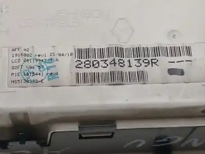 Second-hand car spare part multifunction display for renault kangoo * oem iam references 280348139  