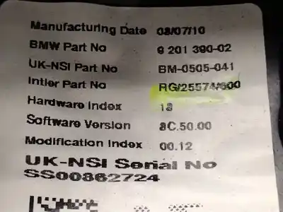 Peça sobressalente para automóvel em segunda mão quadrante por mini mini (r56) one referências oem iam 920130  