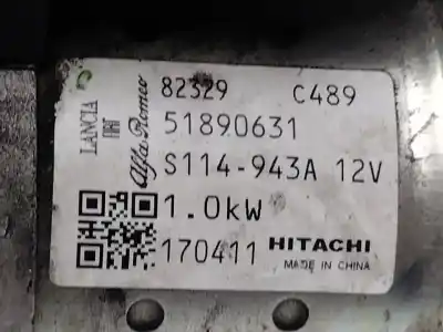 Peça sobressalente para automóvel em segunda mão Motor De Arranque por FORD KA (CCU) Urban Referências OEM IAM 51890631  S114943A