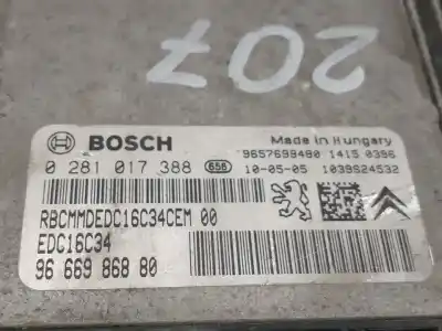 İkinci el araba yedek parçası ECU MOTOR KONTROL CIHAZI için SEAT TOLEDO III (5P2) 2.0 TDI 16V OEM IAM referansları 9666986880  