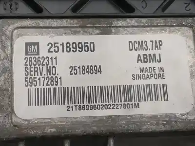 İkinci el araba yedek parçası ECU MOTOR KONTROL CIHAZI için CHEVROLET ORLANDO LT OEM IAM referansları 25189960  
