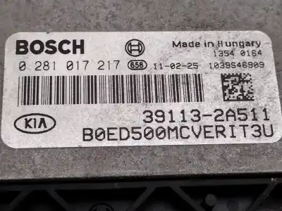 Peça sobressalente para automóvel em segunda mão centralina de motor uce por kia cee'd fastback (ed) 1.6 crdi 115 referências oem iam 391132a511  0281017217