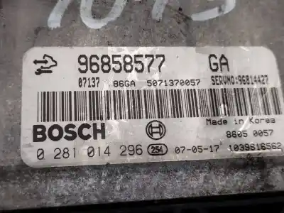 Second-hand car spare part ecu engine control for chevrolet captiva 2.0 vcdi lt oem iam references 96858577  0281014296