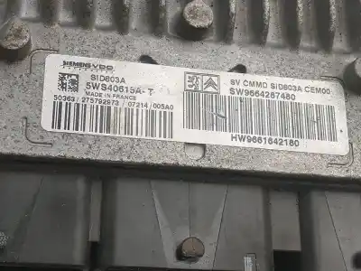 Автозапчасти б/у блок управления двигателем за CITROEN C4 PICASSO Exclusive 136 CV / 100 KW ссылки OEM IAM 9664287480  9661642180