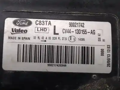 Автозапчасти б/у левая фара за ford kuga (cbs) titanium ссылки oem iam cv4413d155ag  