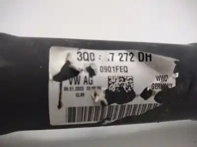 Pezzo di ricambio per auto di seconda mano TRASMISSIONE ANTERIORE DESTRA per CUPRA FORMENTOR (KM7) VZ TRIBE EDITION E-HYBRID 244 CV / 180 KW Riferimenti OEM IAM 3Q0407272DH  