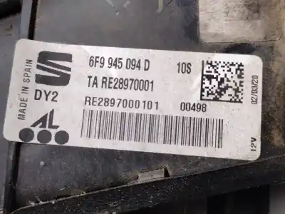 Second-hand car spare part right side light for seat arona style oem iam references 6f9945094d  28970001