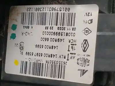 Автозапчастина б/у права фа для renault clio v 1.6 e-tech hybrid cat посилання на oem iam 260103507r  
