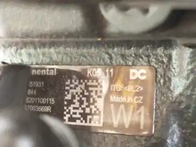 Peça sobressalente para automóvel em segunda mão motor completo por renault captur i zen 110 cv / 81 kw referências oem iam k9k646 k9kf646 k9k646