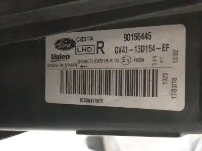 Second-hand car spare part right headlight for ford kuga (cbs) trend oem iam references 90156445  gb4113d154ef