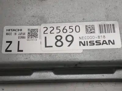 Tweedehands auto-onderdeel ecu motorcontroller voor nissan note acenta oem iam-referenties nec000818  225650l89
