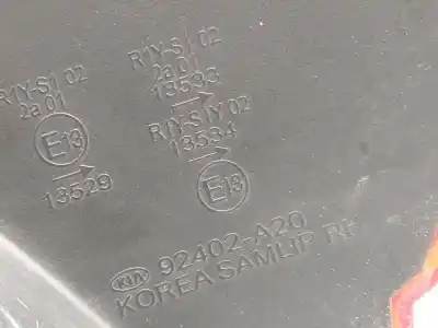 Second-hand car spare part right tailgate light for kia cee'd (jd) 1.4 cvvt oem iam references 92402a20  