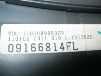 Peça sobressalente para automóvel em segunda mão quadrante por opel corsa e 1.4 16v bivalent. gasolina / lpg referências oem iam 09166814fl  110008988009