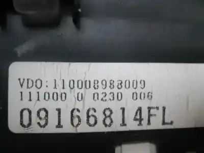 Peça sobressalente para automóvel em segunda mão quadrante por opel corsa 1.0 g - z10xe referências oem iam 09166814fl  110008988009