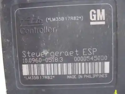 Peça sobressalente para automóvel em segunda mão abs por opel astra h referências oem iam 10.0960-0518.3  
