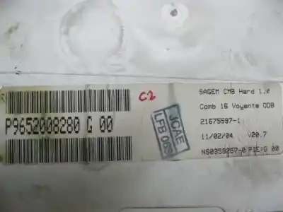İkinci el araba yedek parçası enstrüman paneli için citroen c2 (jm_) 1.4 hdi oem iam referansları p9652008280 g 00  