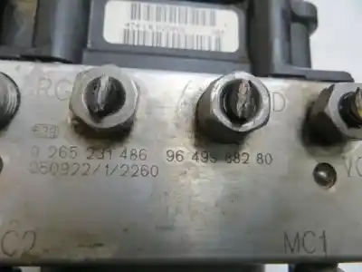 Peça sobressalente para automóvel em segunda mão abs por citroen c4 1.6 g -nfu referências oem iam 9649988280  0265231486