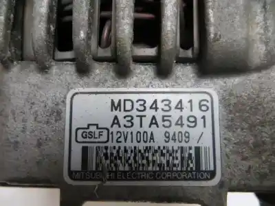 Pièce détachée automobile d'occasion alternateur pour mitsubishi carisma berina 5 (da0) 1.8 gdi cat références oem iam md343416  