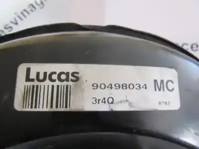 Second-hand car spare part brake servo for opel zafira a 2.0 di 16v oem iam references lucas 90498034  