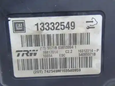 Peça sobressalente para automóvel em segunda mão abs por opel insignia 2.0 cdti referências oem iam 13332549  