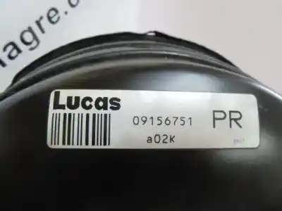 Second-hand car spare part brake servo for opel omega b (v94) 2.5 td (f69, m69, p69) oem iam references 09156751  
